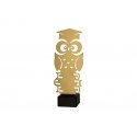 Metal Trophy with Marble Base - Education - Owl Metal Trophy with Marble Base - Education - Owl