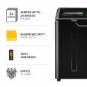 Fellowes 325Ci paperisilppuri Ristiinleikkaava 60 dB 24 cm musta, Hopea Fellowes 325Ci paperisilppuri Ristiinleikkaava 60 dB 24 cm musta, Hopea