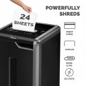 Fellowes 325Ci paperisilppuri Ristiinleikkaava 60 dB 24 cm musta, Hopea Fellowes 325Ci paperisilppuri Ristiinleikkaava 60 dB 24 cm musta, Hopea
