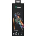 Wera 950 Spkl9 Hex-plus Hex Key Set L-kujuliste kuuskantvõtmete komplekt Meetriline/mittemeetriline Wera 950 Spkl9 Hex-plus Hex Key Set L-kujuliste kuuskantvõtmete komplekt Meetriline/mittemeetriline