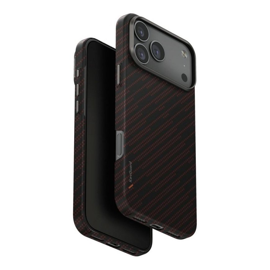 Dėklas UNIQ Keva EDGE do iPhone 17 Pro Max Magclick Charging, oranžinė – 2