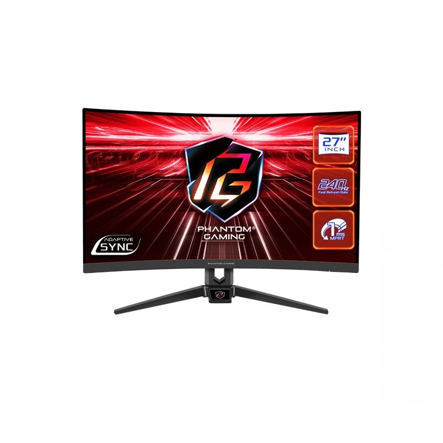 Asrock PG27F15RS1A PC lamekuvar 68,6 cm (27") 1920 x 1080 pikslit Full HD Must