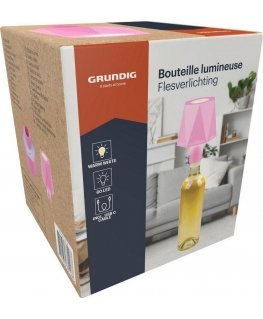 Lubinivalaisin GRUNDIG pullolle 60LED vaaleanpunainen