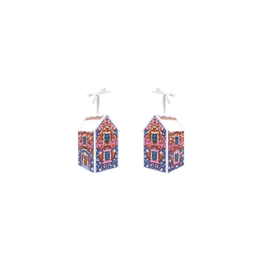 Beldizart Cross Stitch Kit "3D Toy. House with Patterns" 11x6x6 cm SR-1169
