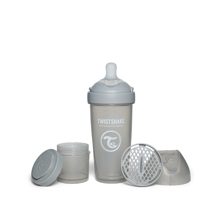 Twistshake Anti-Colic Pro Double Bottle 330ml Grey 79042