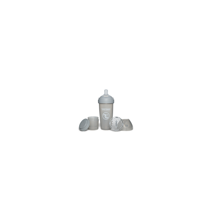 Twistshake Anti-Colic Pro Double Bottle 330ml Grey 79042 – 2