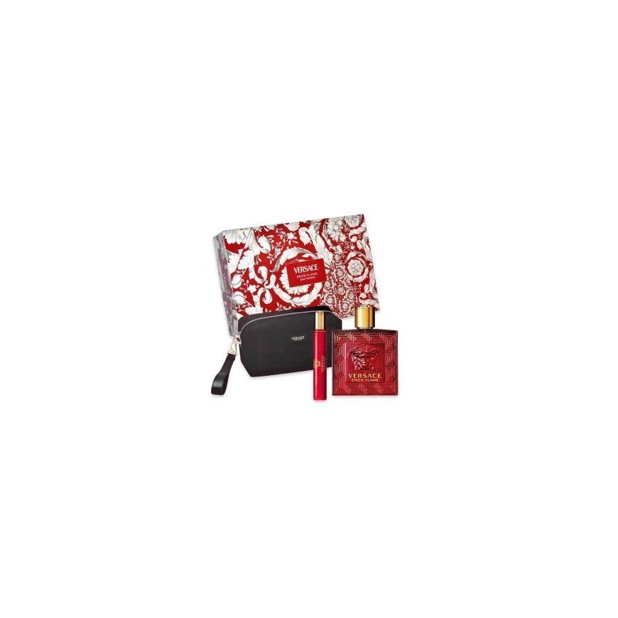 Versace Eros Flame EDP Спрей 100 мл Набор из 3 предметов