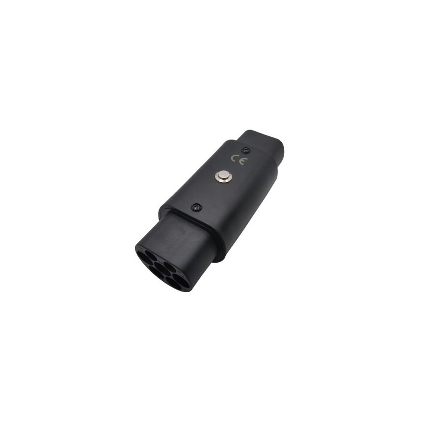 Hismart Elektromobilio adapter Type 1 (naine) - Type 2 (isane)