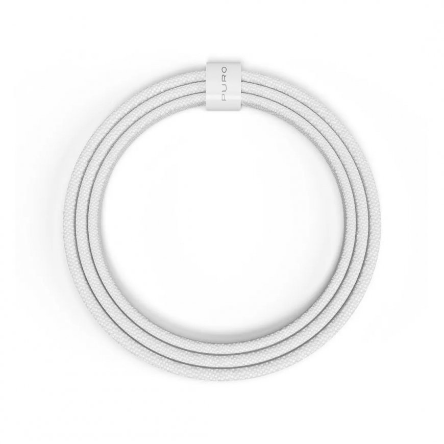 PURO PUCCCFABK415MTWHI USB kabelis USB 2.0 1,5 m USB C Balts – 2