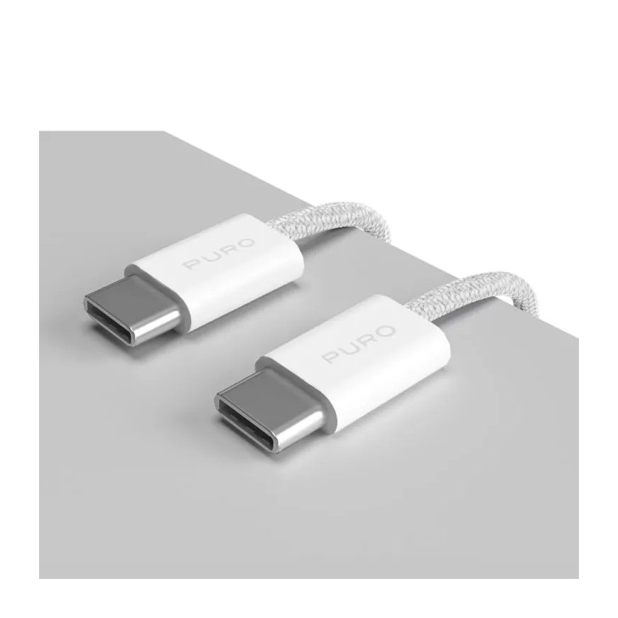 PURO PUCCCFABK415MTWHI USB-kaapeli USB 2.0 1,5 m USB C Valkoinen – 4