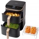 Cosori Turbo Tower Pro Smart Üksik 10,8 l Eraldiseisev 2630 W Kuumaõhu fritüür Must, Kuld Cosori Turbo Tower Pro Smart Üksik 10,8 l Eraldiseisev 2630 W Kuumaõhu fritüür Must, Kuld