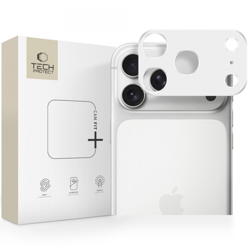 OSŁONA APARATU TECH-PROTECT CAMALLOY FIT+ IPHONE 17 PRO SILVER