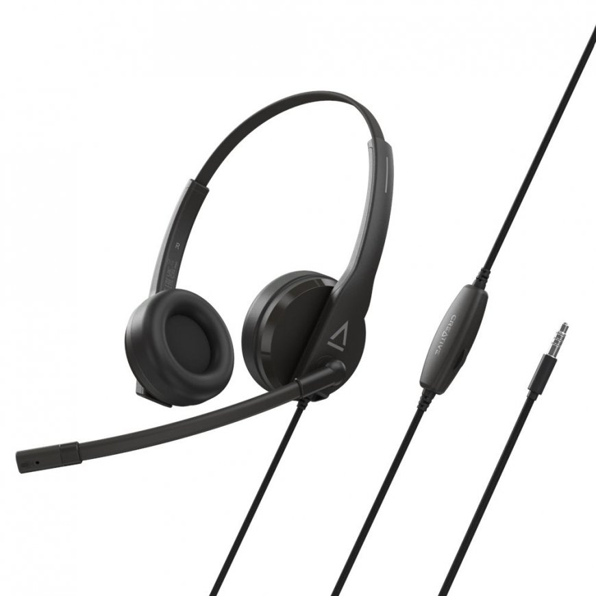 Creative Labs HS-230 Kuulokkeet Langallinen Pääpanta Puhelut/Musiikki USB A-tyyppi musta