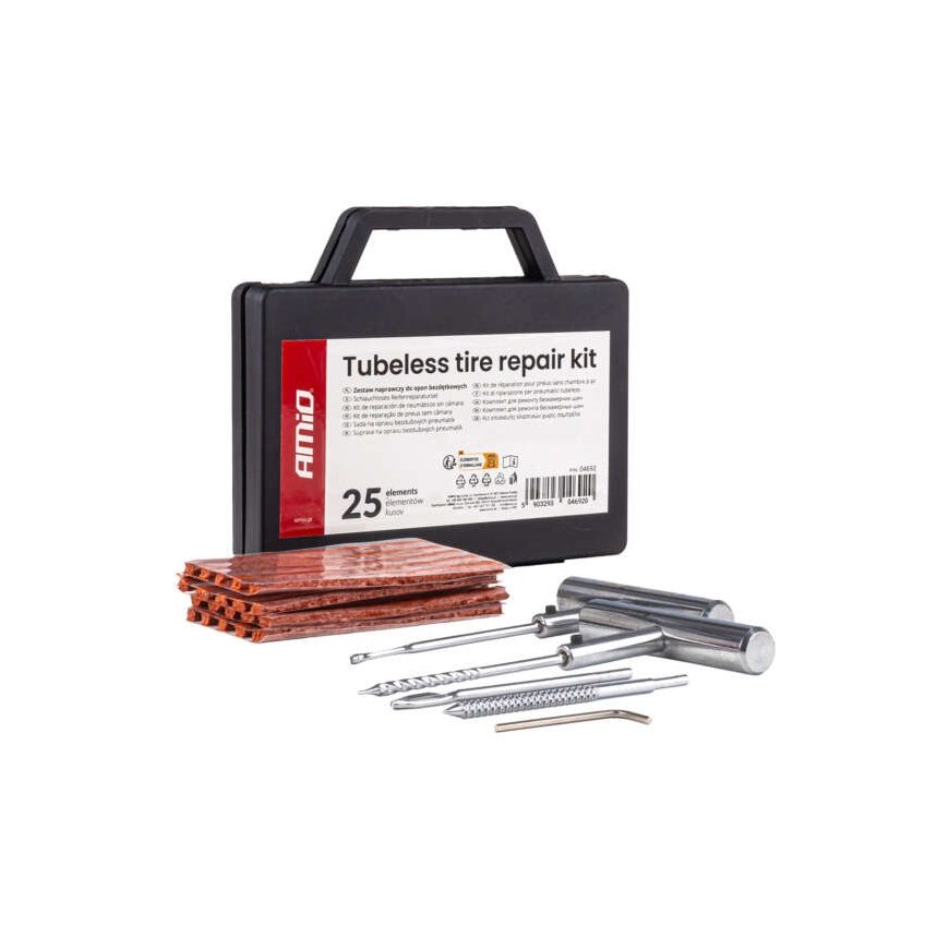 Tubeless Tire Repair Kit 25 pcs. amio-04692 – 2