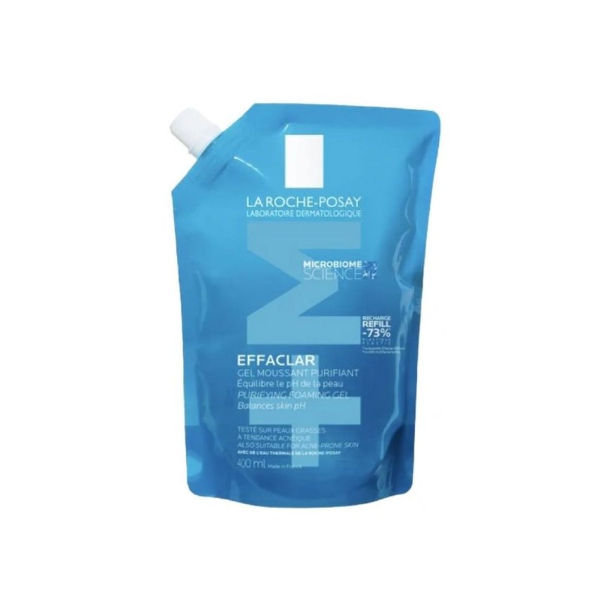 La Roche-Posay EFFACLAR attīrošs putojošs gēls uzpilde 400 ml – 2