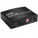 Extra Digital HDMI audio ekstraktors, HDMI uz HDMI+skaņu, 4K 60Hz