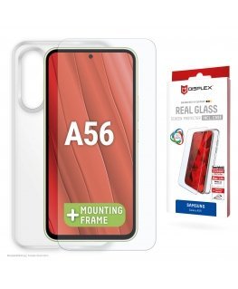 Displex Screen Protector + Case for Samsung Galaxy A56, Eco Mounting Frame, scratch resistant