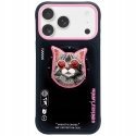 NIMMY чехол GLASSES COOL CAT, совместимый с «MagSafe», для IPHONE 17, черный, розовый NIMMY чехол GLASSES COOL CAT, совместимый с «MagSafe», для IPHONE 17, черный, розовый