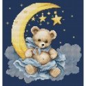 Luca S Cross Stitch Kit. "Teddy Bear Universe" 16 x 16 cm SB1436 Luca S Cross Stitch Kit. "Teddy Bear Universe" 16 x 16 cm SB1436