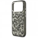 Karl Lagerfeld IML Leopard Pattern MagSafe Case for iPhone 17 Pro Brown