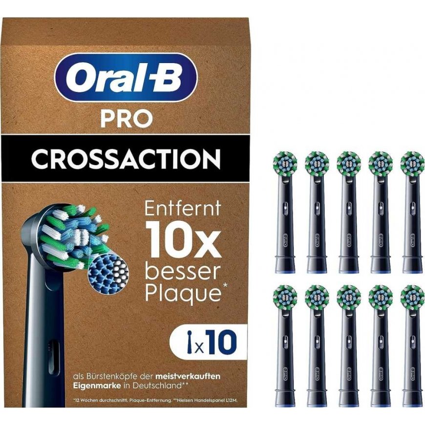 Oral-B Pro hammastahn harjaspäitä musta, 10 kpl.