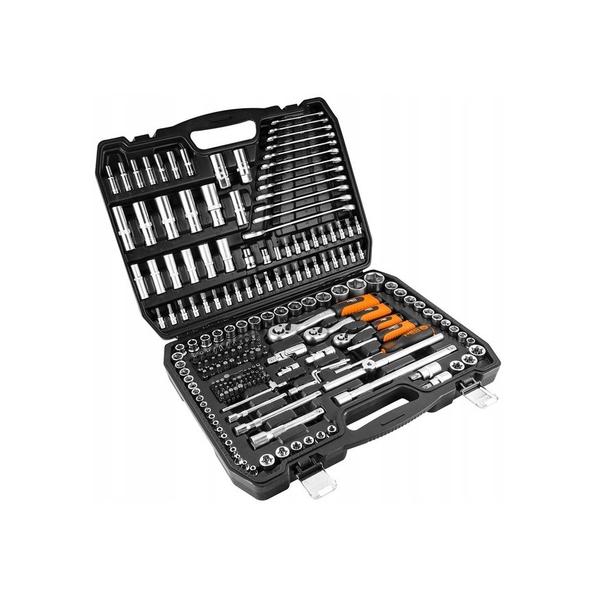Neo mutrivõtmete komplekt 216 tk 1/2", 3/8", 1/4" – 2