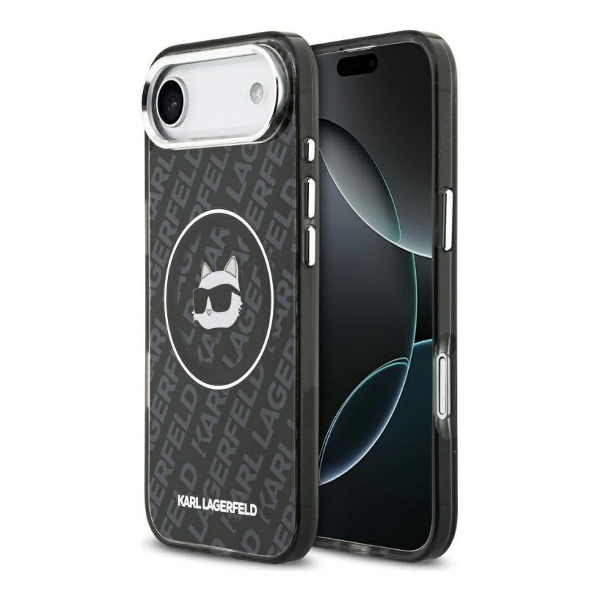 Dėklas Karl Lagerfeld IML Choupette pea pealogo MagSafe Apple iPhone Air musta – 2