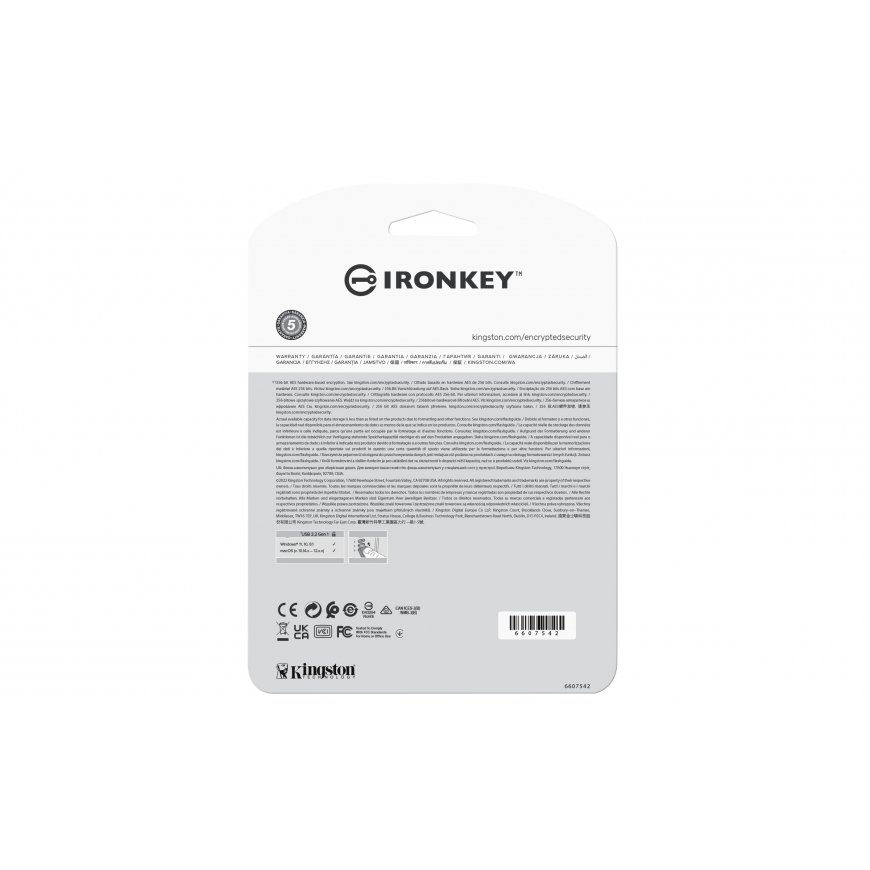 Kingston Technology IronKey Vault Privacy 50 USB zibatmiņa 256 GB USB Veids-C 3.2 Gen 1 (3.1 Gen 1) – 4