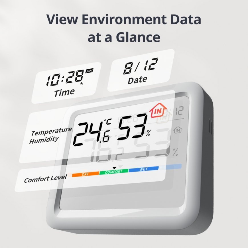 SwitchBot Meter Pro Balts LCD Baterija – 3