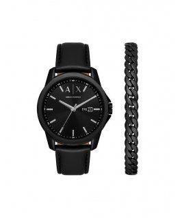 Armani kello Lahjasetti Leren + rannekoru AX7147SET