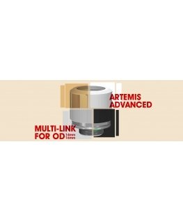 Bitspower Artemis Advanced Multi-Link For OD 14MM - Smėlio paviršiaus sidabras