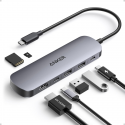 7in1 Anker Nano 100W dokkimisjaam 2xUSB-C, 2xUSB, 1xHDMI, SD/Micro SD pesa hall