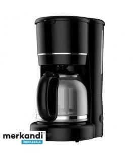 Coffee Machine Adler AD 4383 Black Espresso Drip Coffee Maker for Ground Coffee 1.5L