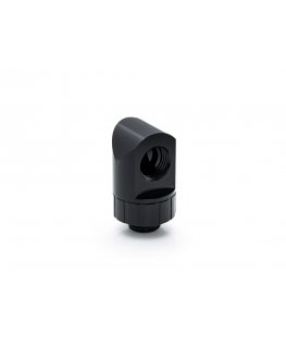 Bitspower Artemis 90 Grādu Fitting - rotējošs, matēta melna