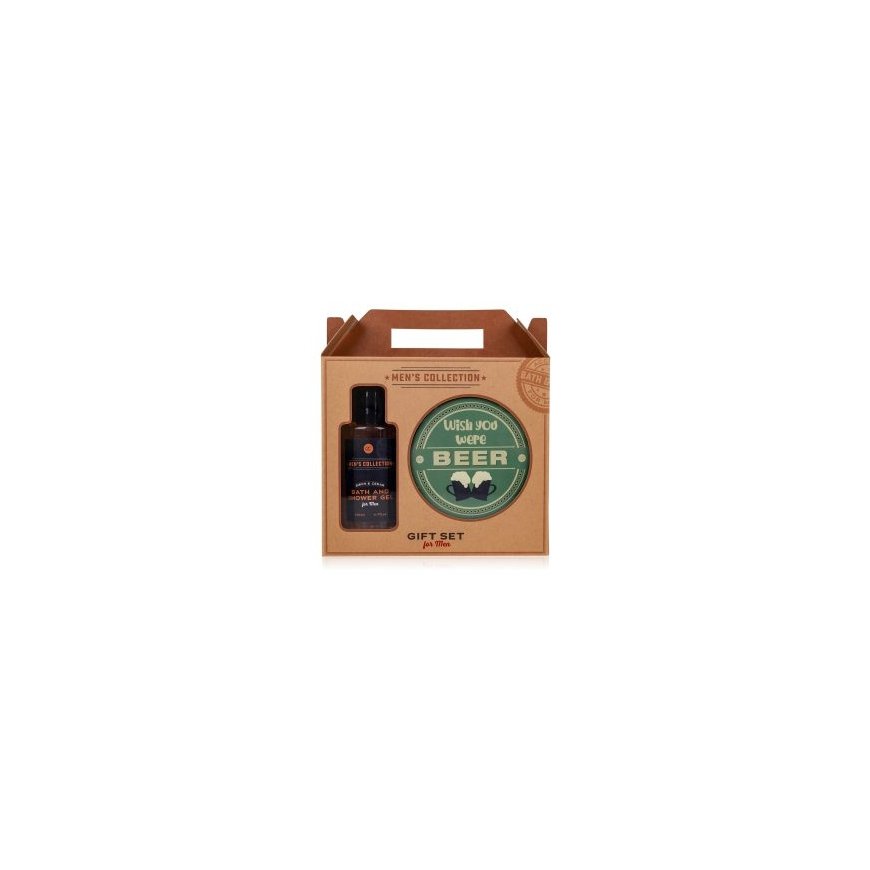 ACCENTRA SET bath MEN'S COLLECTION including 2 beer coasters – 2