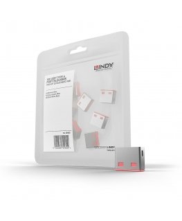 Lindy 40460 заглушка для порта Port blocker USB тип-A Розовый АБС-пластик 10 шт