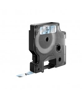 DYMO D1 - vakiopolyesteritarrat - Musta on kirkas -9mm x 7m