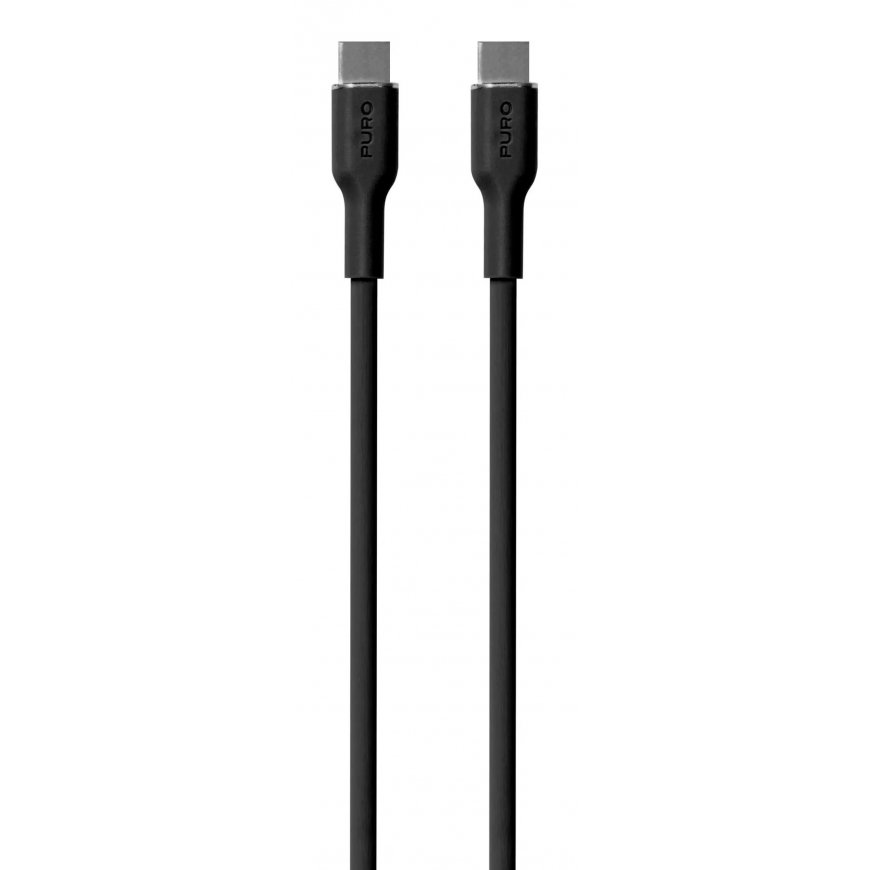 PURO PUUSBCUSBCICONBLK USB kabelis 1,5