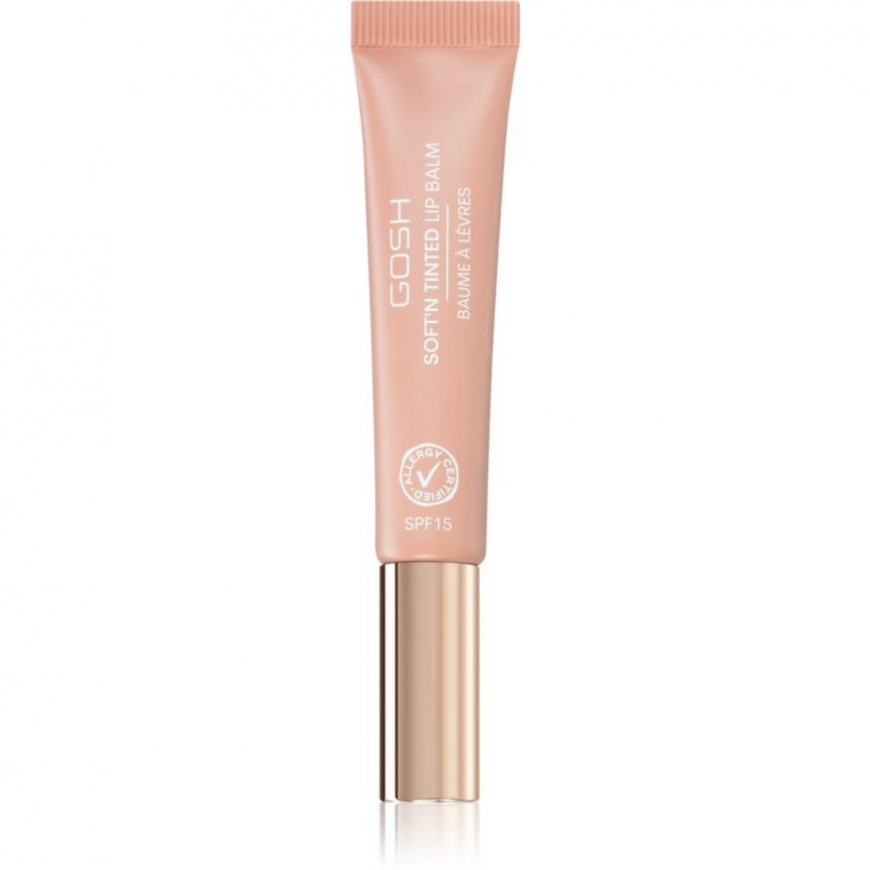 Gosh, Soft'n Tinted, Vegan, semi-transparent, Lip Balm, 002, Nou