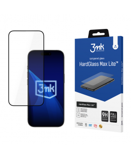 3mk HardGlass Max Lite Black Tempered Glass for iPhone 17 Pro