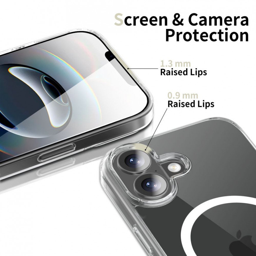TECH-PROTECT FLEXAIR HYBRID MAGSAFE IPHONE 17 CLEAR – 5