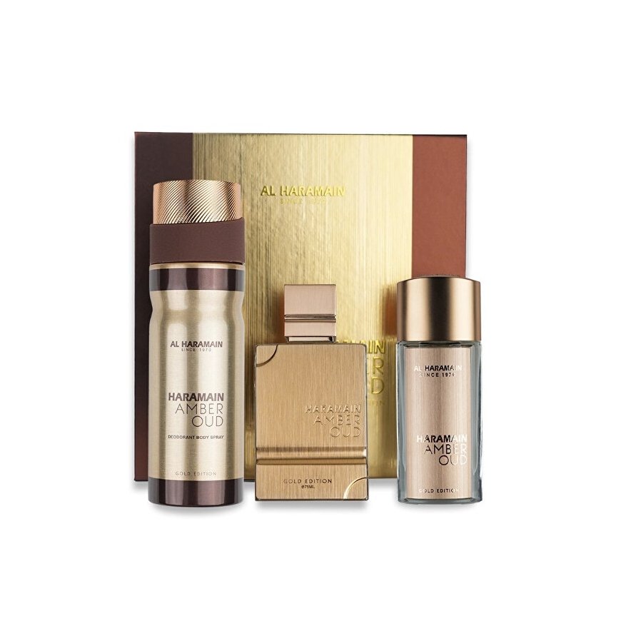 Al Haramain Amber Oud Dubai Night - perfumed extract 75 ml + perfumed extract 30 ml + body veil 250 ml – 2