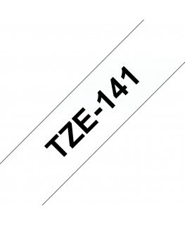 Brother TZE-141 etikettien kirjoitusnauha Musta läpinäkyvällä
