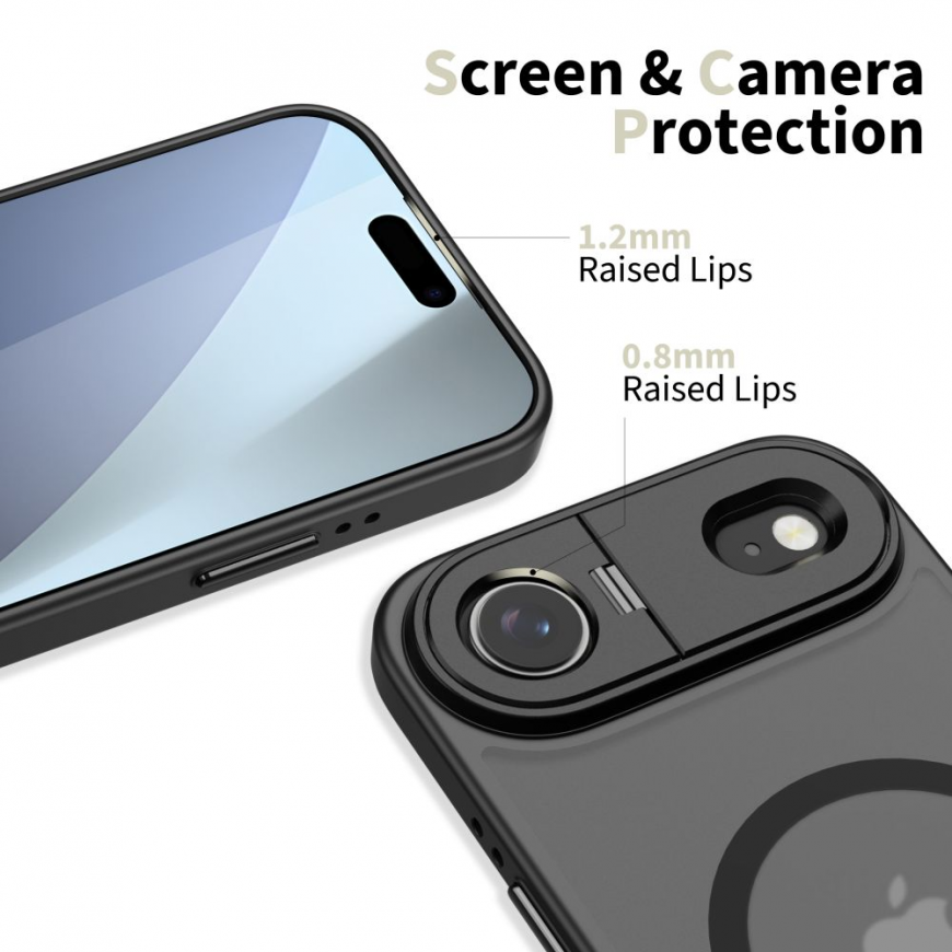 TECH-PROTECT MAGSTAND MAGSAFE IPHONE 17 AIR MATTE BLACK – 3