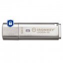 Kingston Technology IronKey Locker+ 50 USB-välkmälu 128 GB USB tüüp A 3.2 Gen 1 (3.1 Gen 1) Hõbe Kingston Technology IronKey Locker+ 50 USB-välkmälu 128 GB USB tüüp A 3.2 Gen 1 (3.1 Gen 1) Hõbe