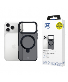 3mk Smoke Case Mag&Stand for iPhone 17 Pro Max - Black