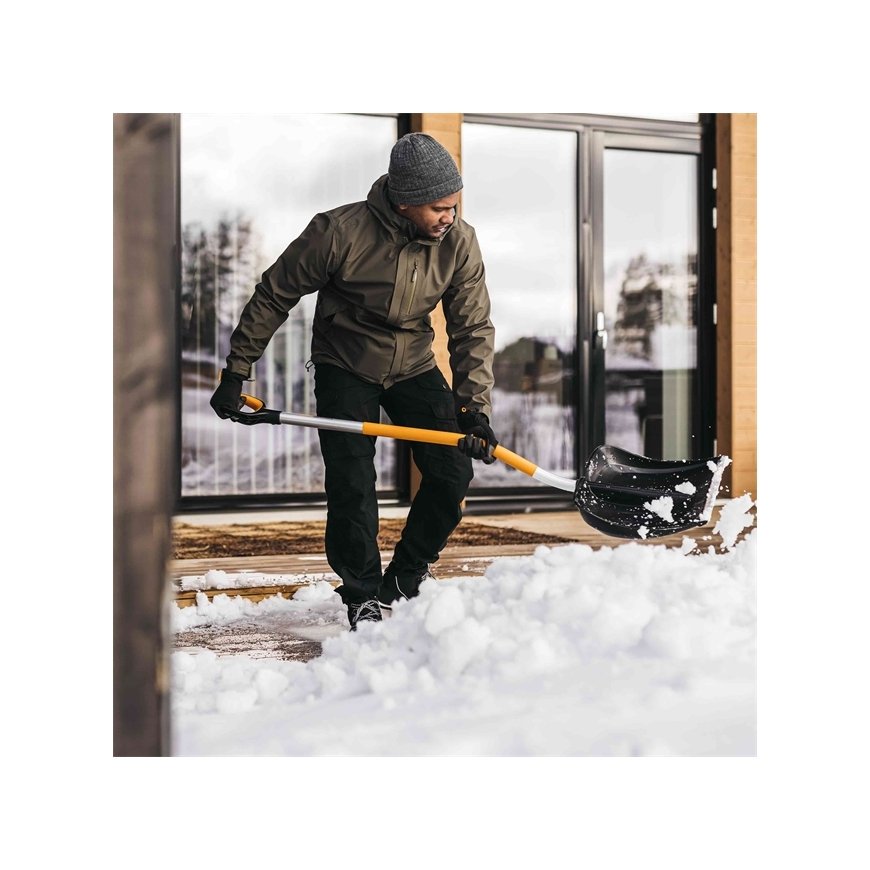 Fiskars 1057186 lapio & puutarhalapio Lumilapio Metalli musta, Oranssi – 5