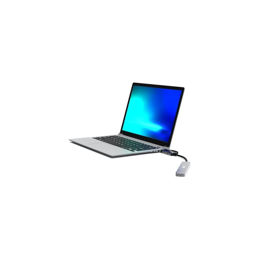 Port Designs 900161 interface hub USB 2.0 Type-A 5000 Mbit/s Silver – 4