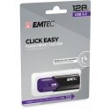 Emtec Click Easy USB atmintukas 128 GB USB A tipo 3.2 Gen 1 (3.1 Gen 1) Juoda, Violetinė Emtec Click Easy USB atmintukas 128 GB USB A tipo 3.2 Gen 1 (3.1 Gen 1) Juoda, Violetinė
