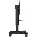 iiyama Single column electric floor lift on wheels with easy mount brackets and laptop shelf iiyama Single column electric floor lift on wheels with easy mount brackets and laptop shelf